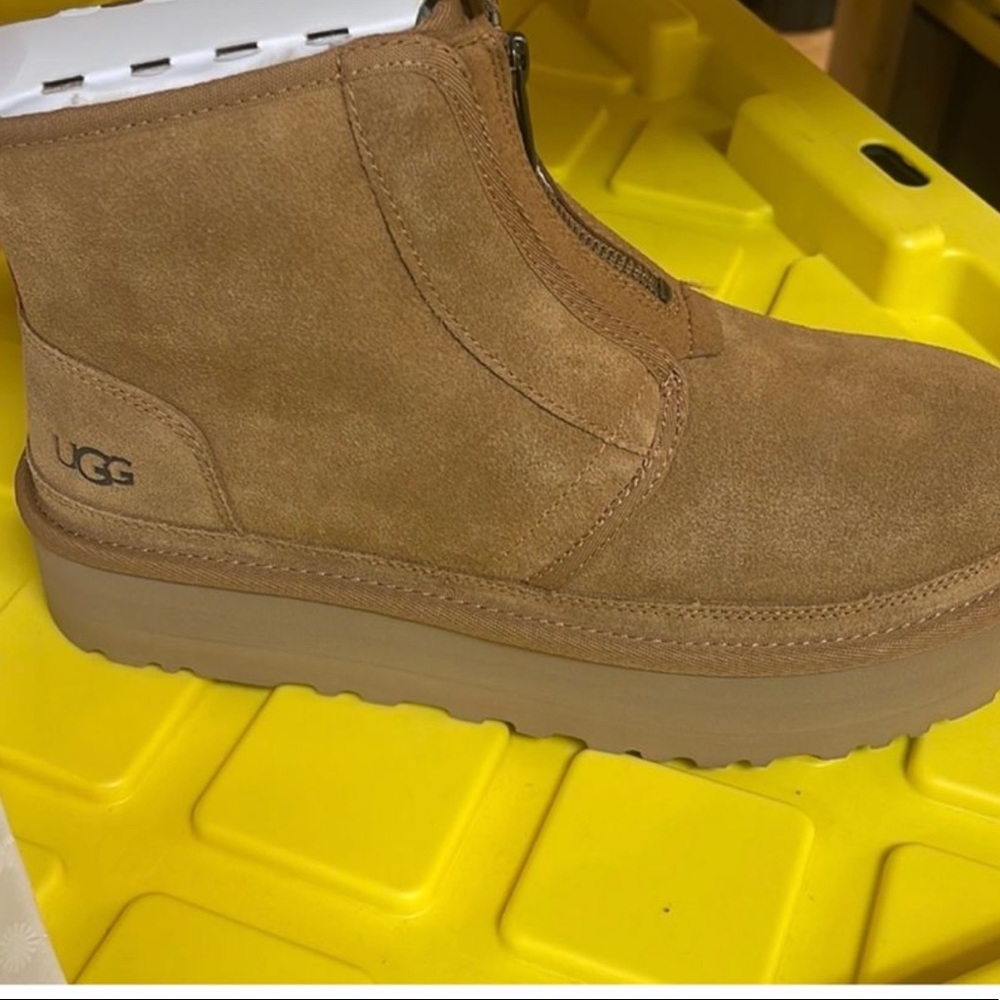 🐪NEW WITH TAGS🐪 UGG Neumel Platform Zip Suede 7,8,9,10,11 - Picture 7 of 13